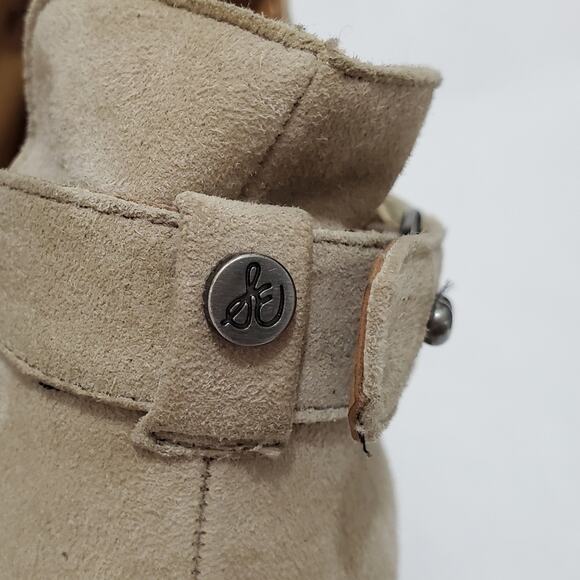 Sam Edelman | Pierson Suede Ankle Booties with Ladder Slit Design - Picture 14 of 16